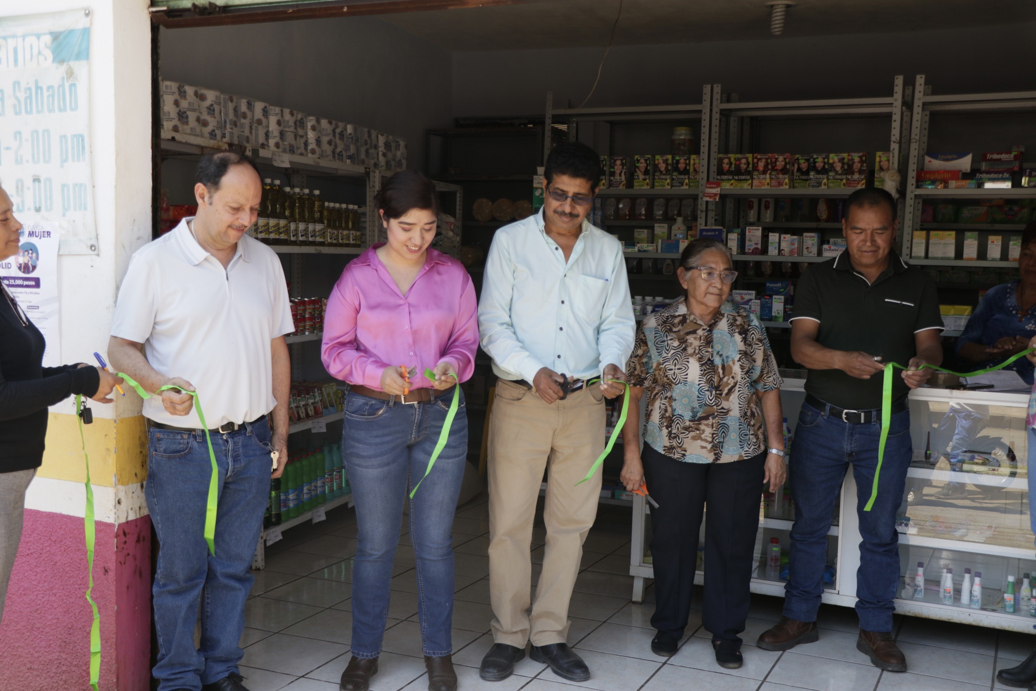 Inauguración de la Tienda Diconsa en la localidad de Caracha 